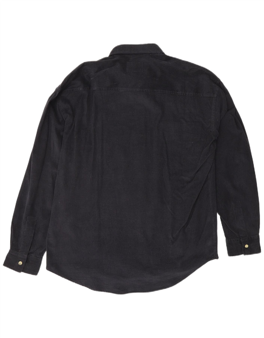 BRUGI Chemise Haute en Velours Côtelé Acrylique Bleu Marine Moyen Homme