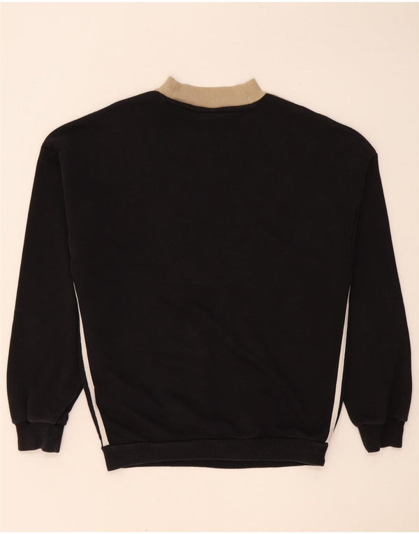 Adidas Sweat-shirt surdimensionné pour femme UK 10 Petit color block noir