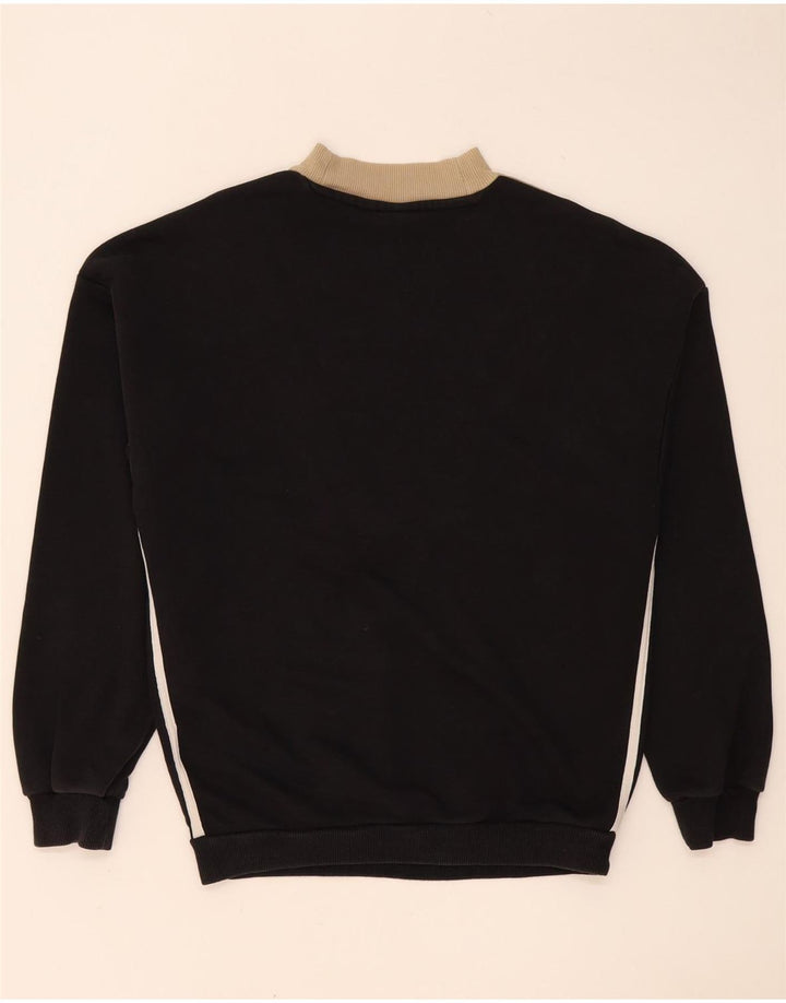 Adidas Sweat-shirt surdimensionné pour femme UK 10 Petit color block noir