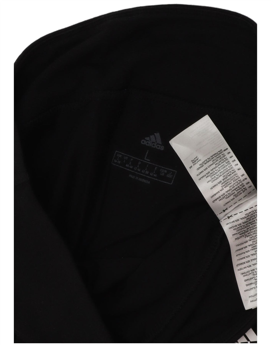 ADIDAS Leggings graphiques pour femmes UK 16/18 Grand coton noir