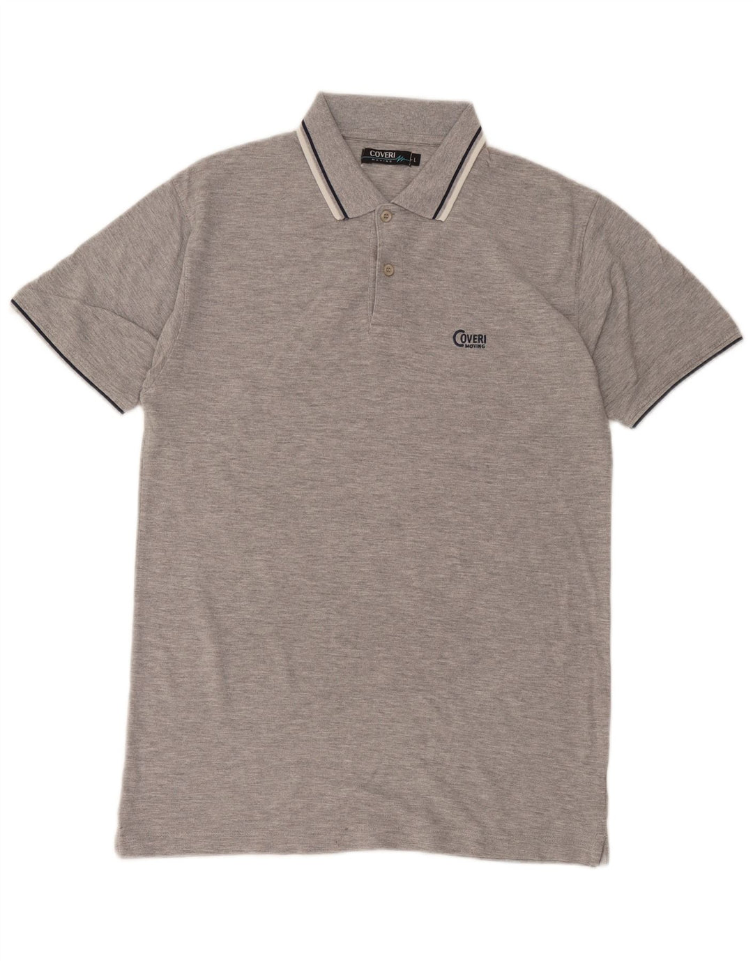 Coveri Polo Homme Grand Gris Coton