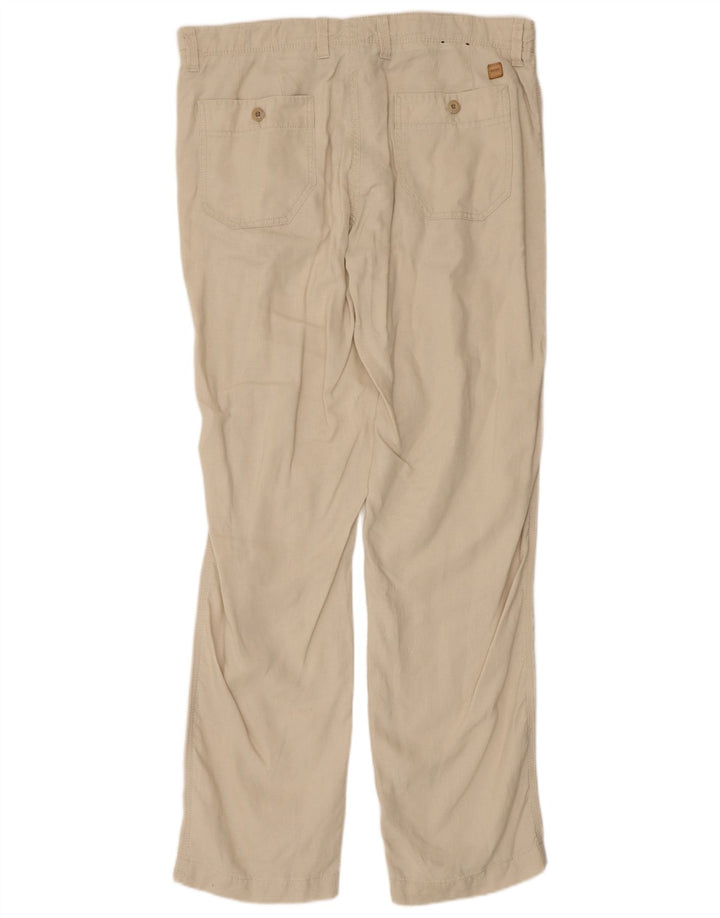 HUGO BOSS Pantalon chino coupe confort pour homme IT 50 Large W38 L33 Beige