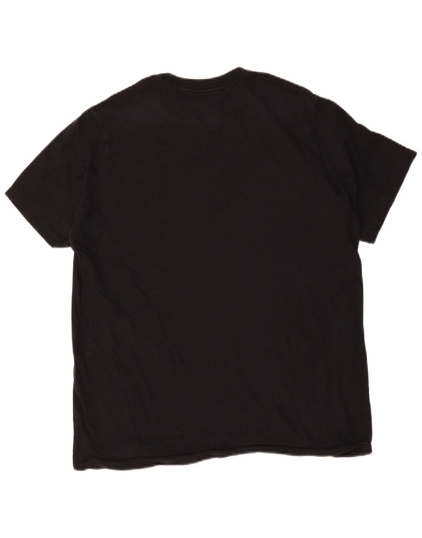 Nike Mens T-Shirt Top Large Black Cotton