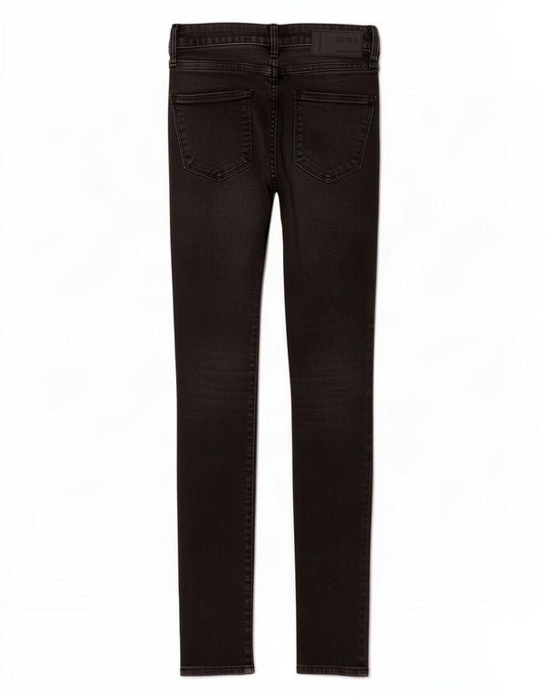 Hollister Jean skinny effet vieilli pour femme US 0 XS W24 L28 Noir