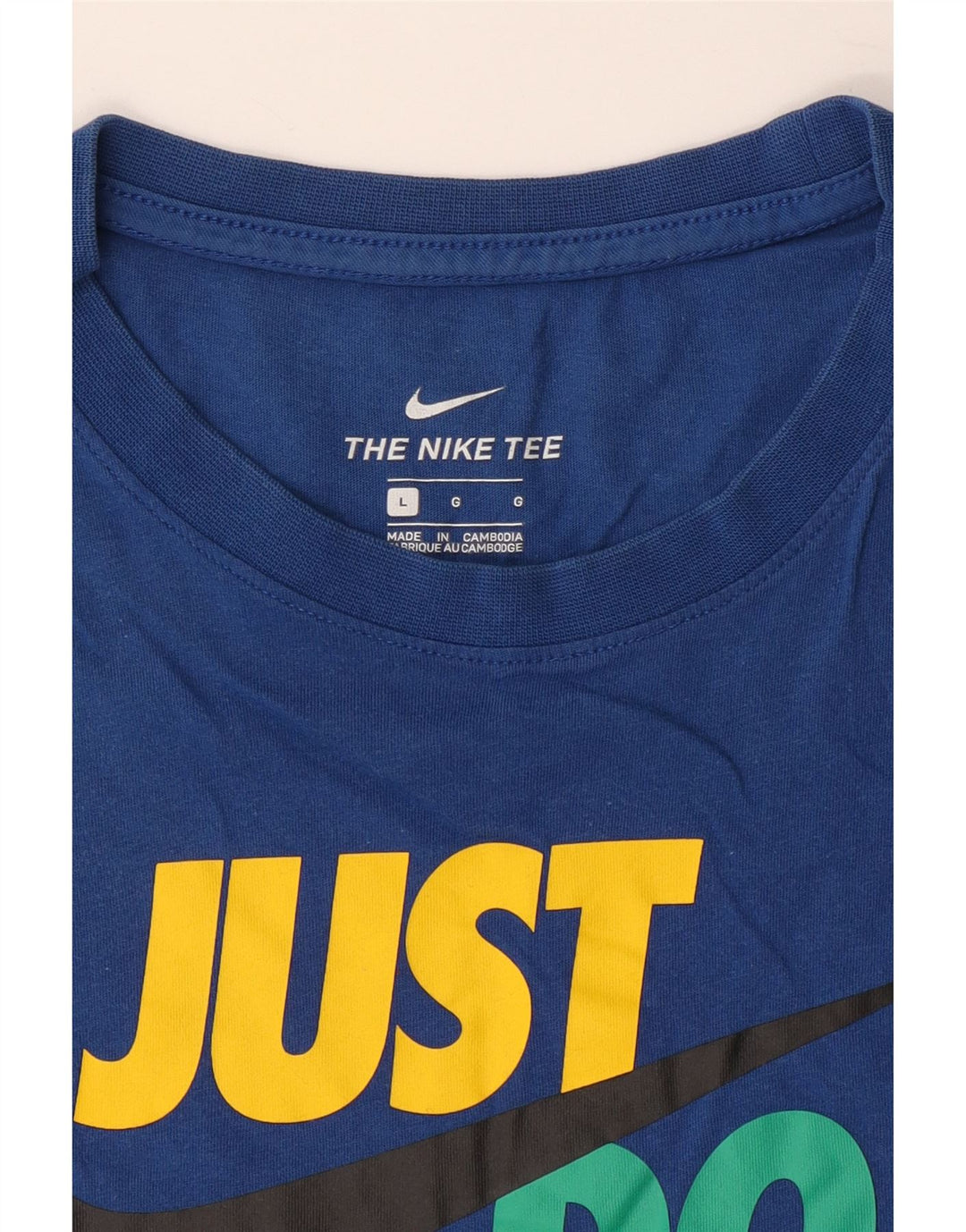 NIKE T-shirt graphique pour hommes, grand, bleu