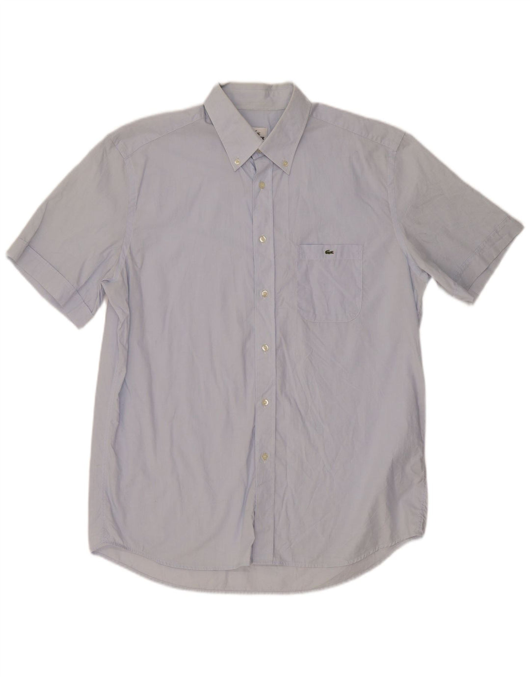 Lacoste Chemise à manches courtes homme taille 43 grand coton bleu
