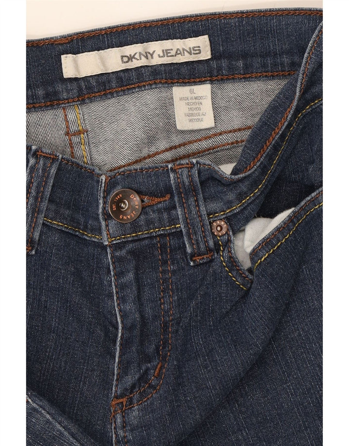 DKNY Womens Straight Jeans US 6 Medium W30 L32 Navy Blue Cotton Vintage Dkny and Second-Hand Dkny from Messina Hembry 