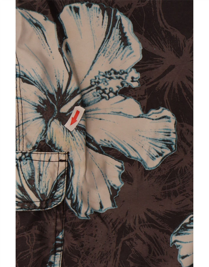 Hurley Short de Bain Graphique Homme Gris Moyen Floral Polyester