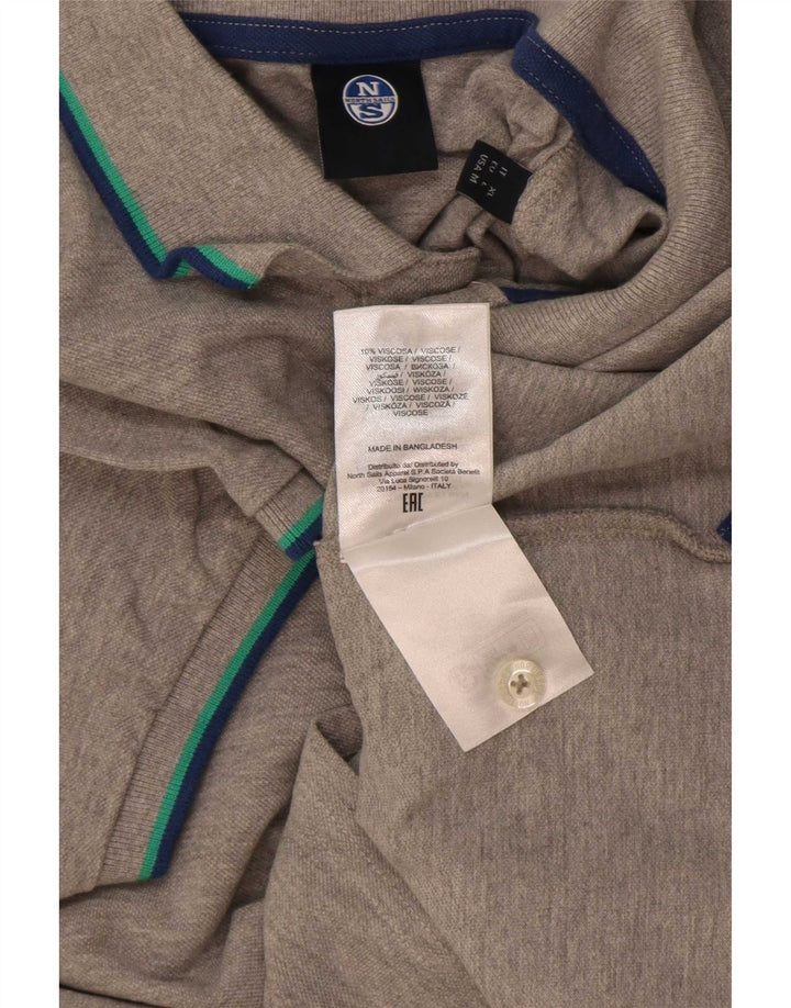 Polo Homme North Sails Viscose Rayé Gris Moyen
