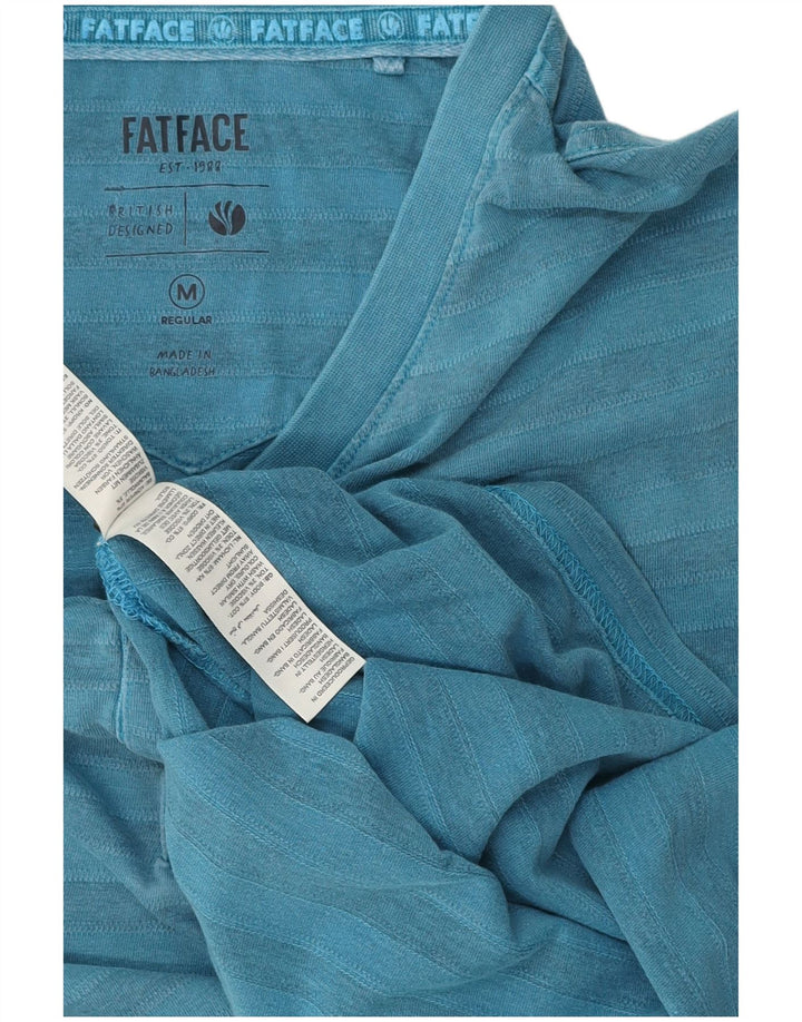 Fat Face T-Shirt Homme Bleu Moyen Rayé Coton