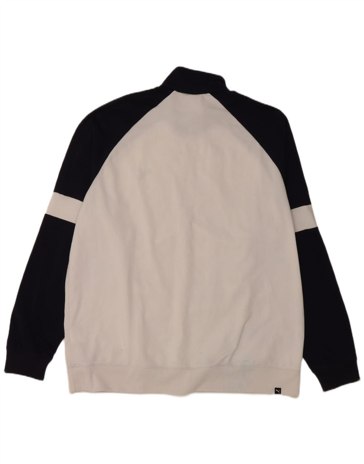 PUMA Veste de survêtement pour homme 2XL Bleu marine Colorblock Polyester
