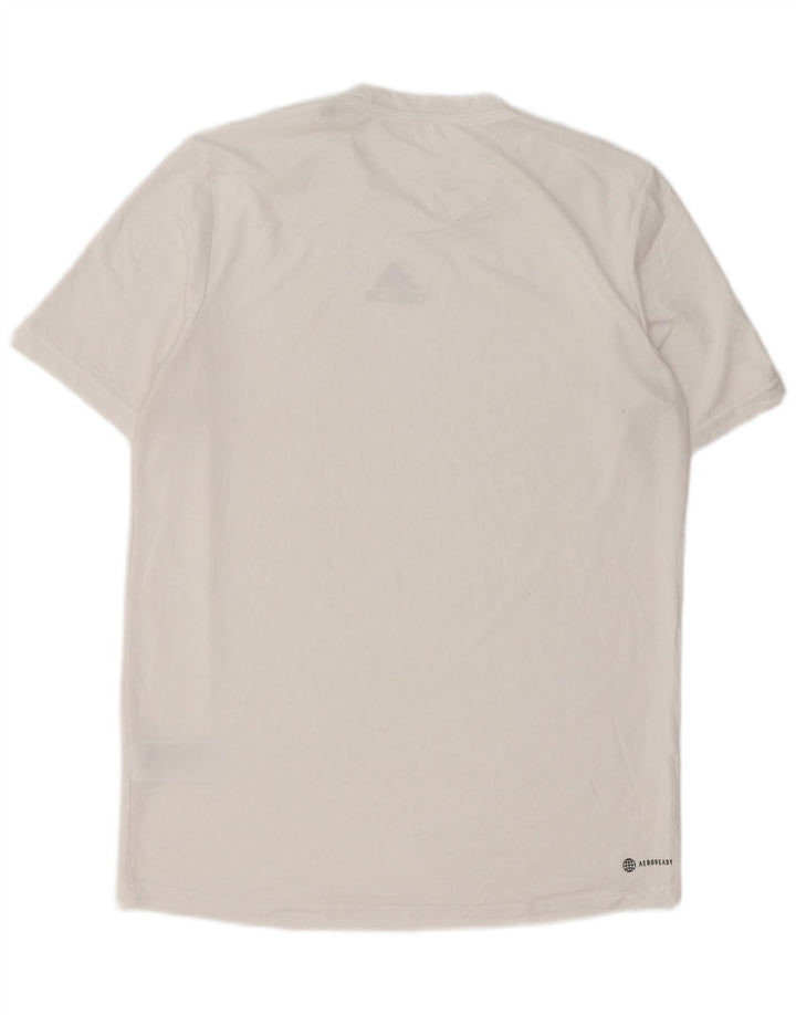 Adidas Hommes Aeroready T-Shirt Haut Petit Blanc Polyester