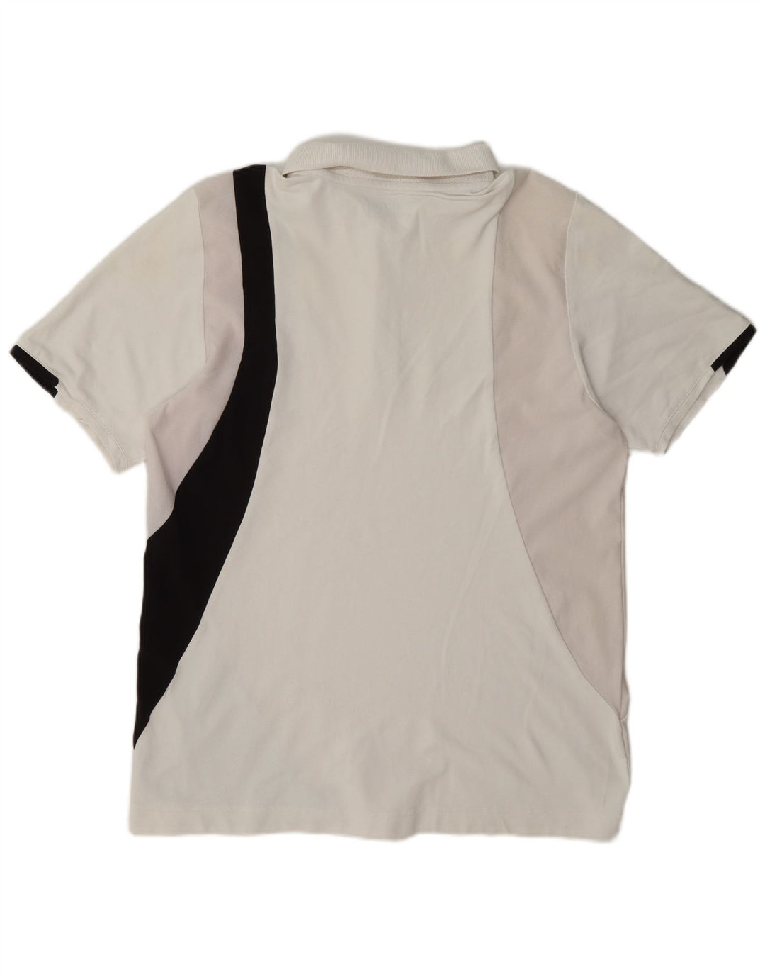 Lotto Polo Homme Large Blanc Colorblock Nylon