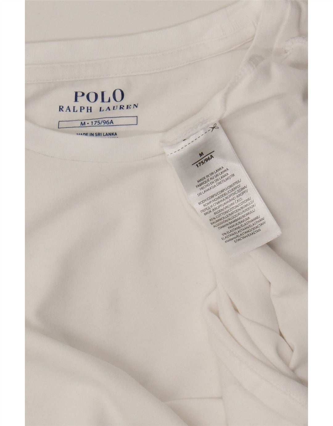 Polo Ralph Lauren T-Shirt Garçon 13-14 ans Blanc Moyen Coton