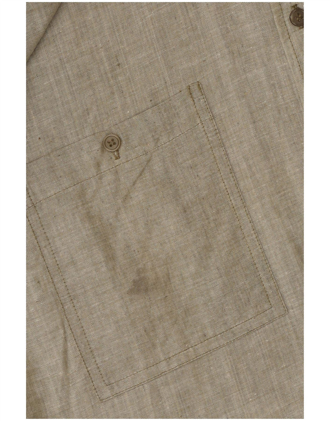 VINTAGE Chemise à manches courtes homme XL coton gris