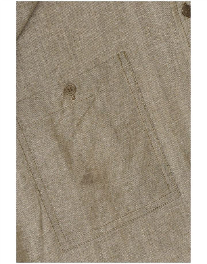 VINTAGE Chemise à manches courtes homme XL coton gris