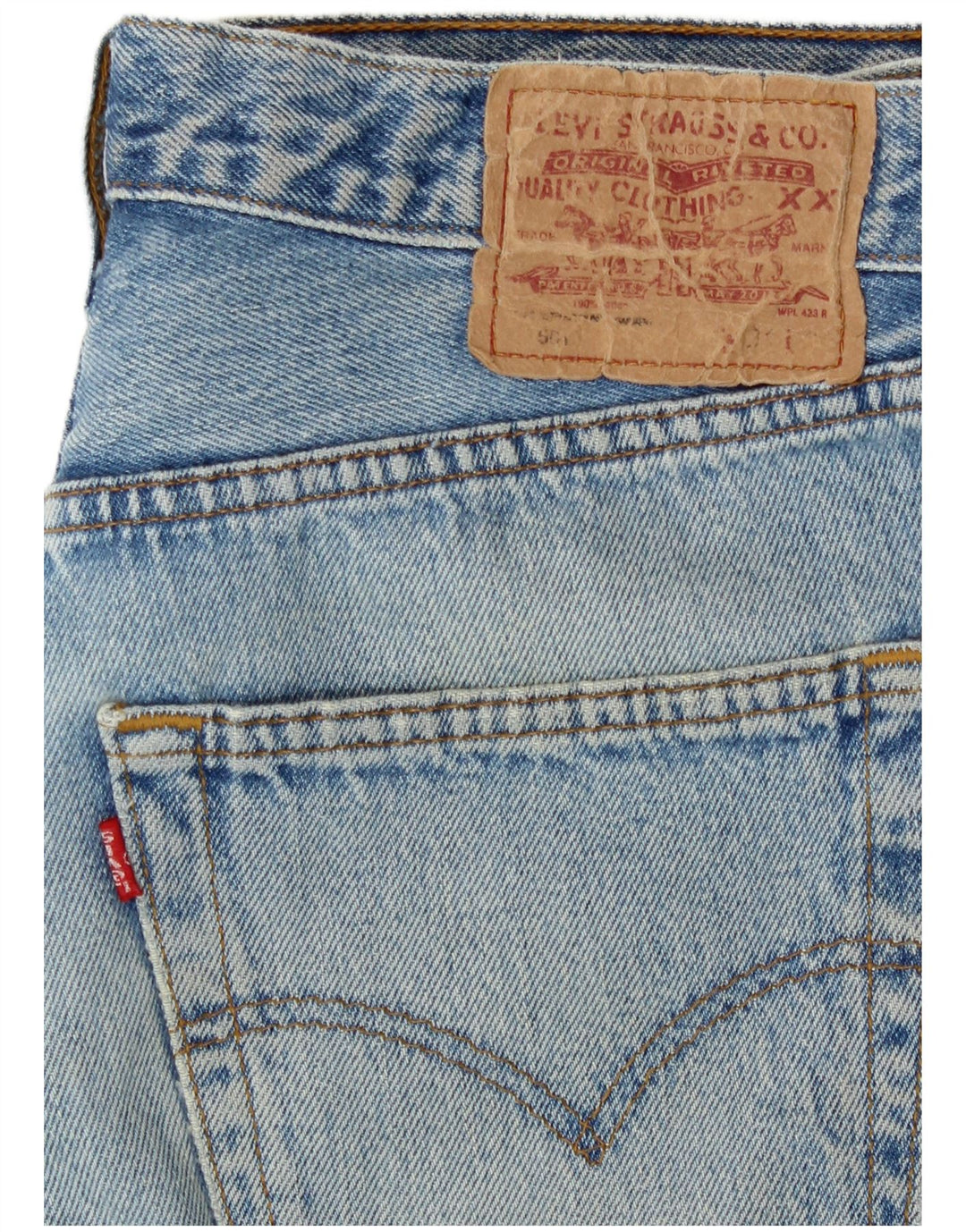 Levi's Short En Jean Femme W28 Bleu Moyen