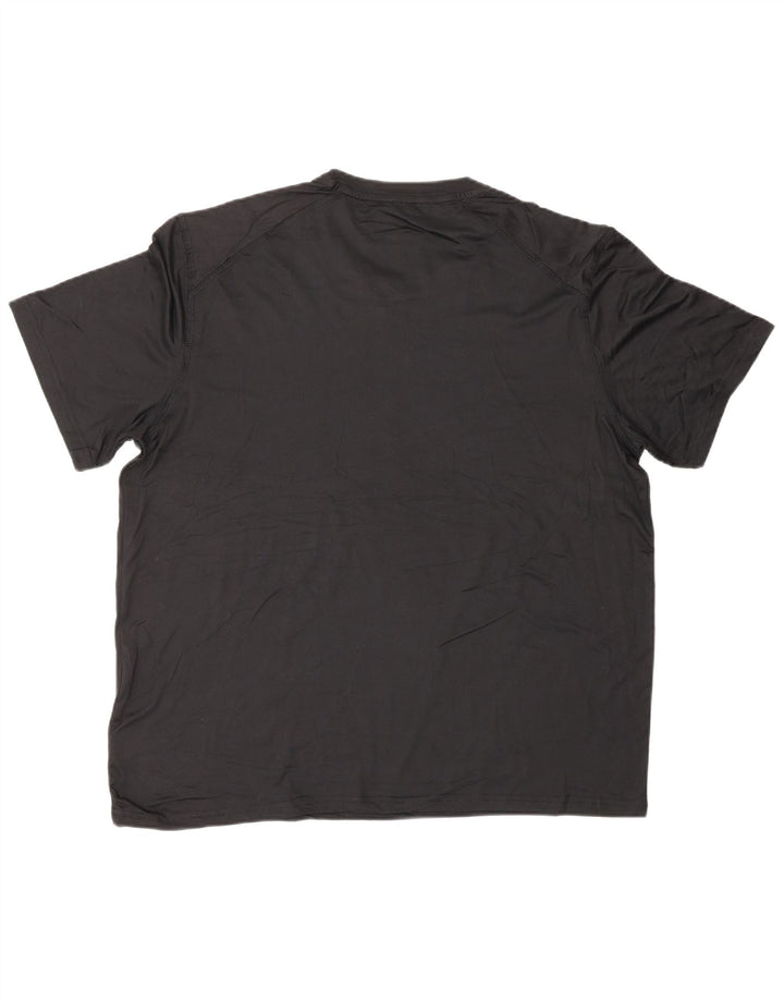 EDDIE BAUER T-Shirt Homme Top XL Noir Polyester