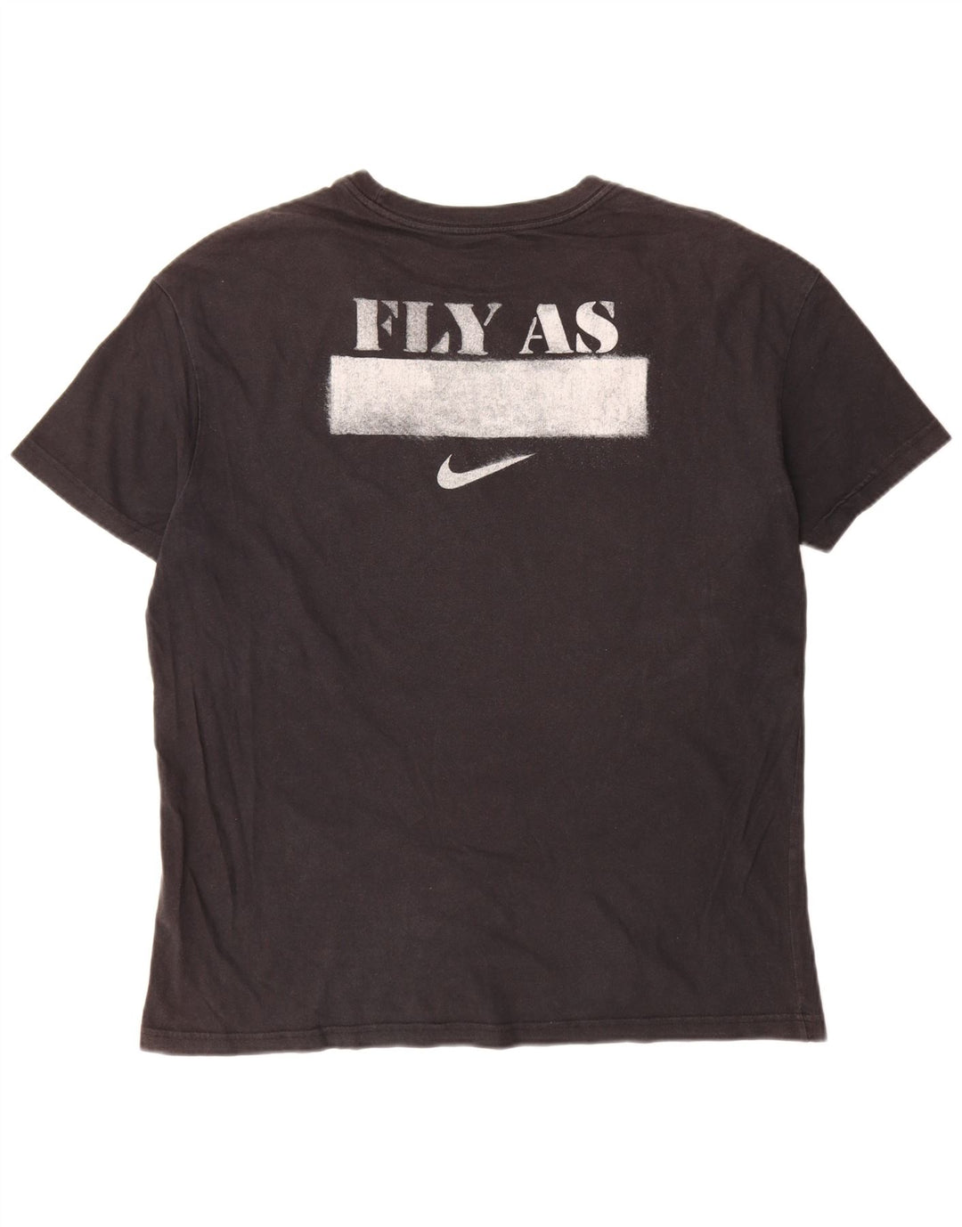 Nike T-shirt graphique pour homme en coton noir Taille L