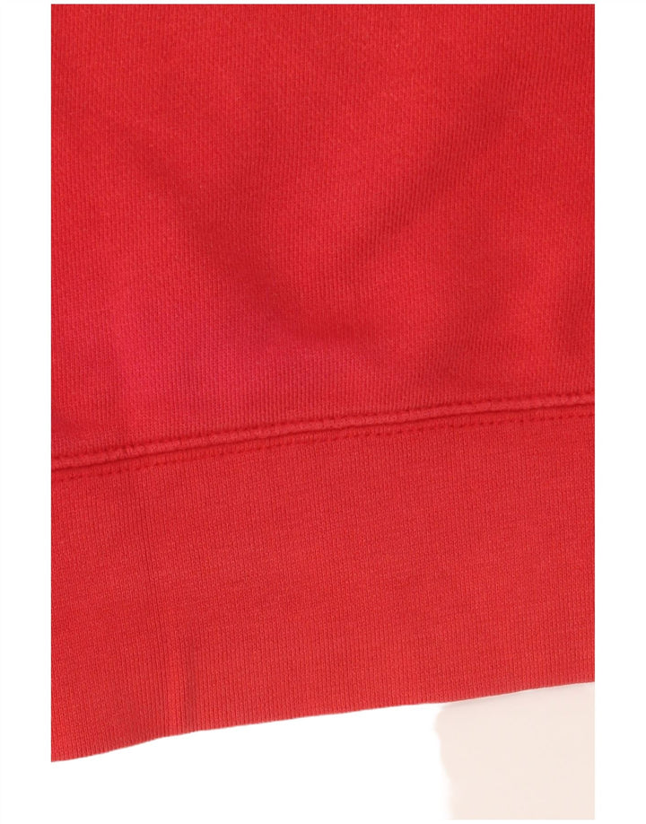 Converse Pull à capuche graphique pour homme en coton rouge Taille L