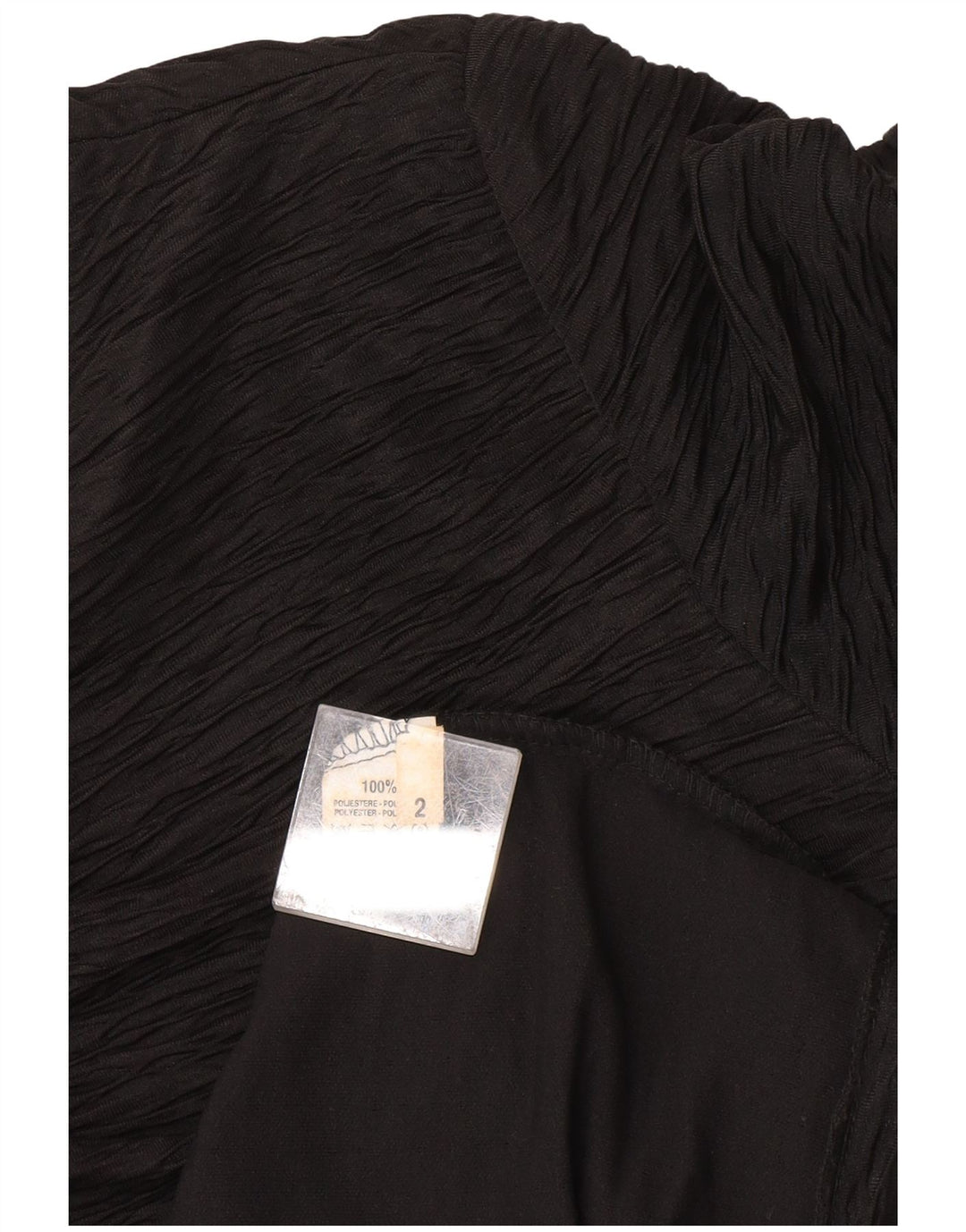 Robe fourreau femme vintage US 2 XS Polyester Noir