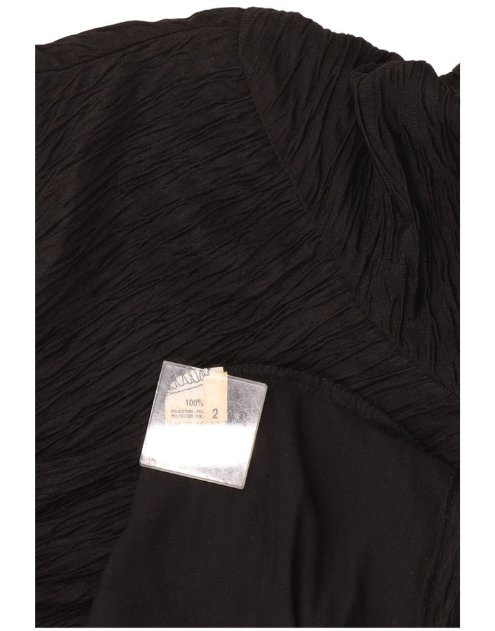 Robe fourreau femme vintage US 2 XS Polyester Noir