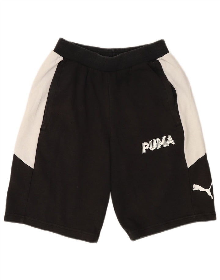 Puma Short de Sport Homme Petit Noir Colorblock Coton