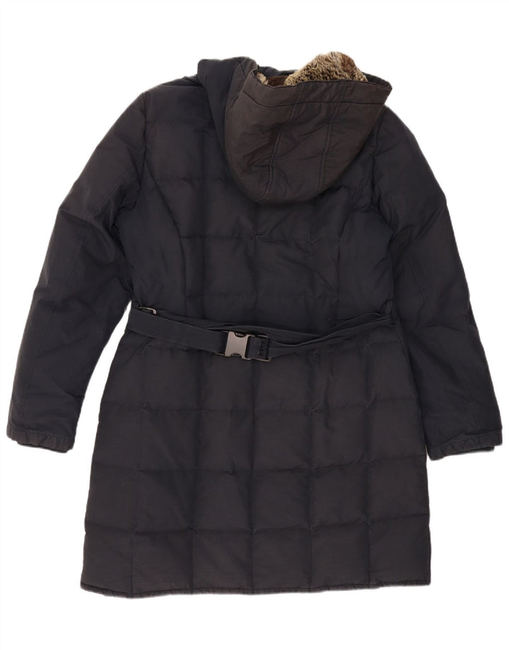 WOOLRICH Manteau rembourré à capuche pour femme UK 18 XL Bleu marine Polyester