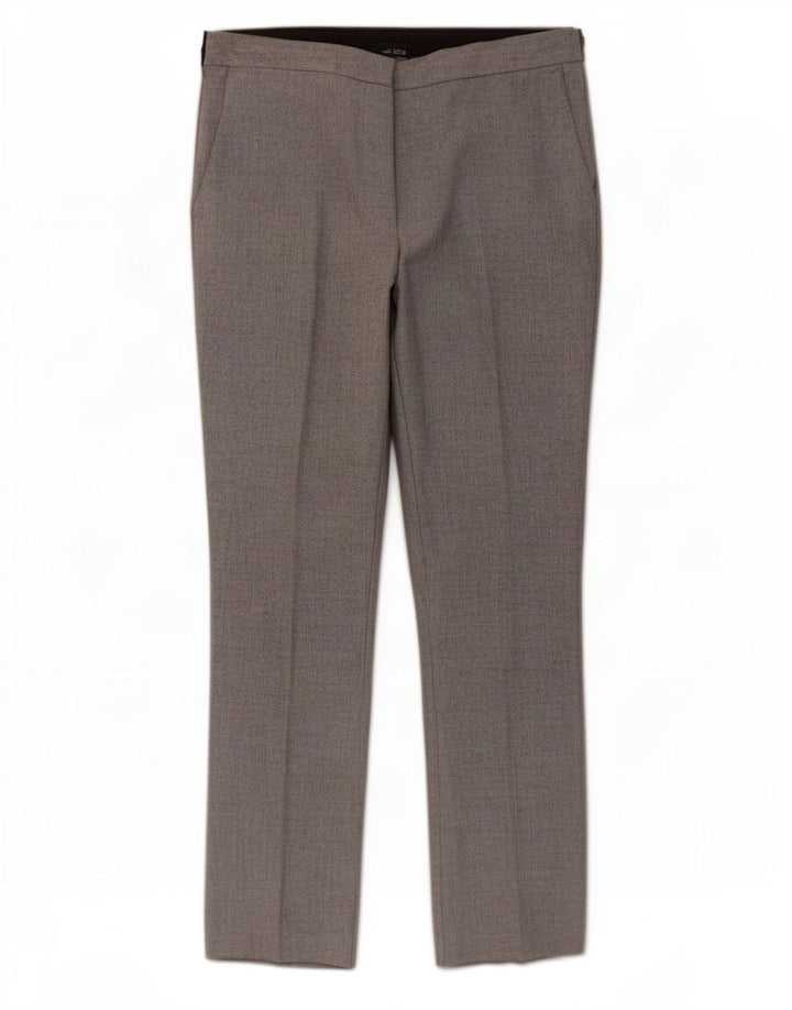 Pantalon Chino Slim Femme Zara Large W30 L27 Gris Colorblock Polyester