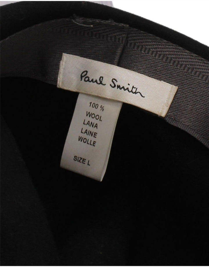 Paul Smith Chapeau Fedora Homme Grand Noir Laine Classique
