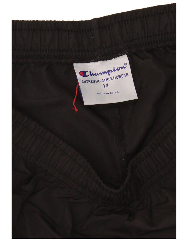 Champion Short de sport pour femme UK 14 Large Noir Polyester