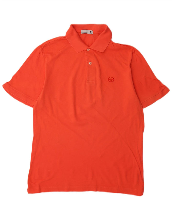 SERGIO TACCHINI Polo Homme IT 48 Orange Moyen Coton