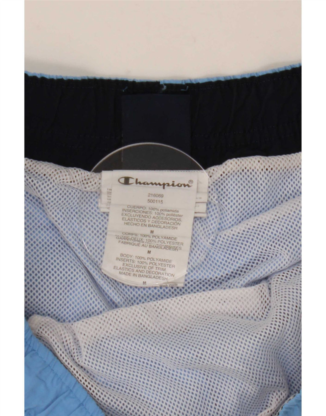 Champion Short de Bain Homme Bleu Moyen Polyamide