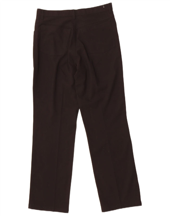 St. Bernard Pantalon de Costume Droit Homme W32 L31 Noir Polyester