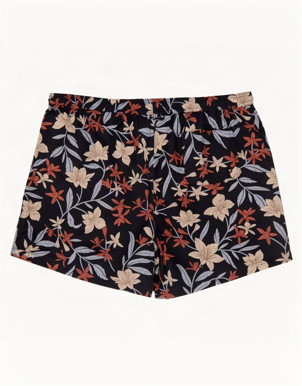 Marks & Spencer Short de bain pour homme 2XL Noir Floral Polyester