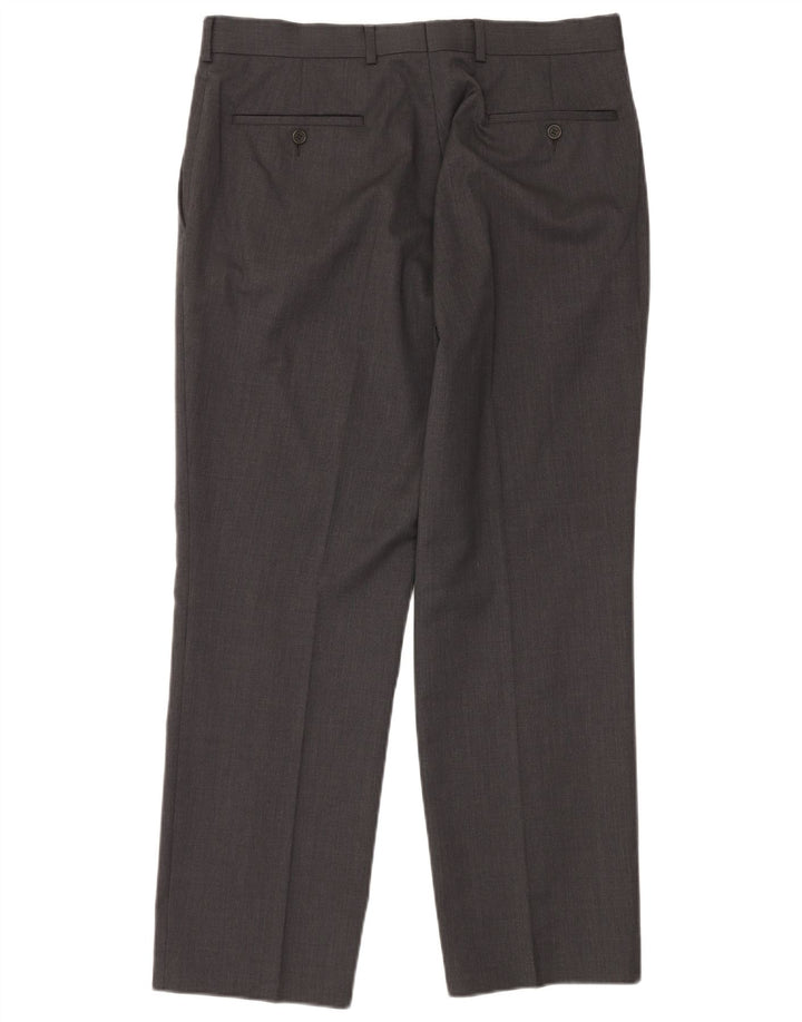 Ted Baker Costume 2 pièces extensible à 2 boutons pour homme UK 42 XL W36 L30 Laine grise