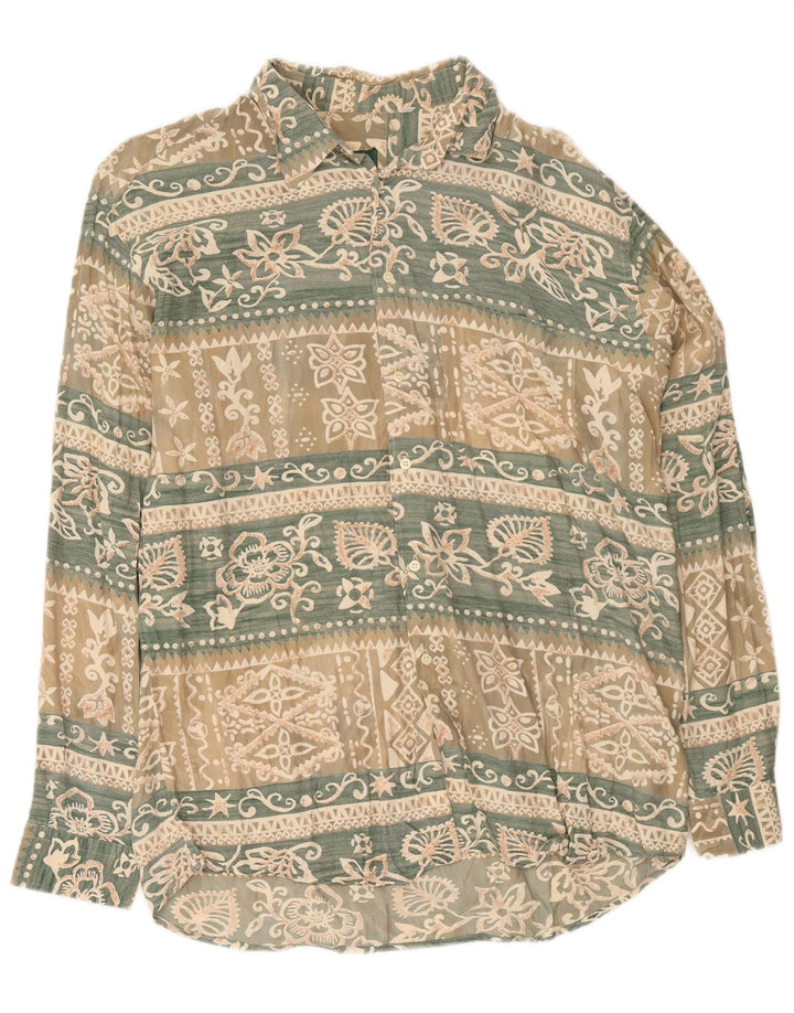 Old Farway Chemise Homme Taille 41 Grand Floral Multicolore
