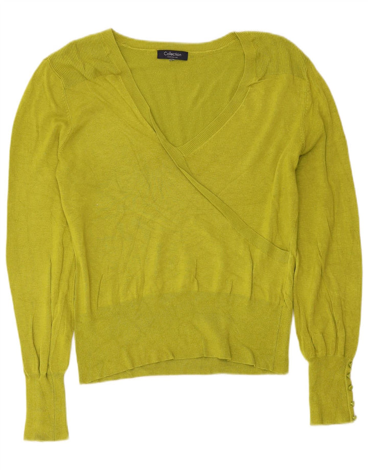 Debenhams Pull col V pour femme UK 14 Vert moyen