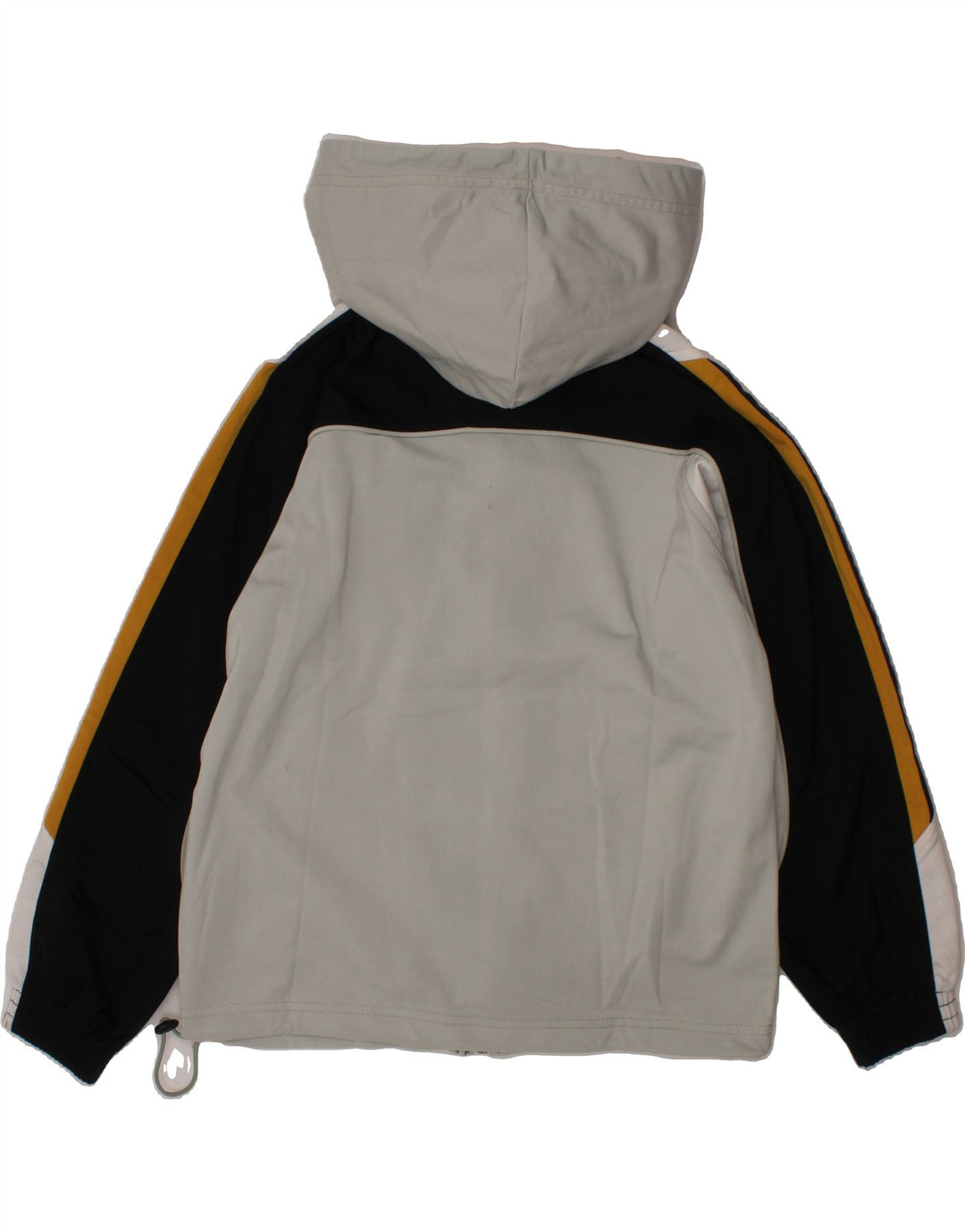 CHAMPION Boys Hooded Bomber Jacket 9-10 Years Grey Colourblock Polyester Vintage Champion and Second-Hand Champion from Messina Hembry 