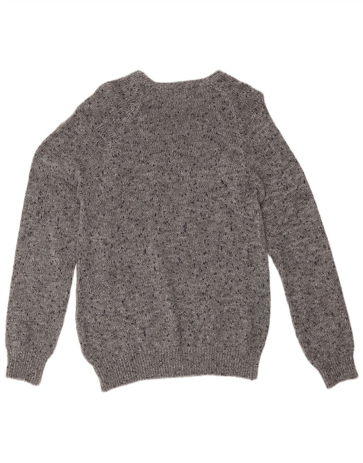 Zara Pull Col Rond Homme Gris Moyen Moucheté