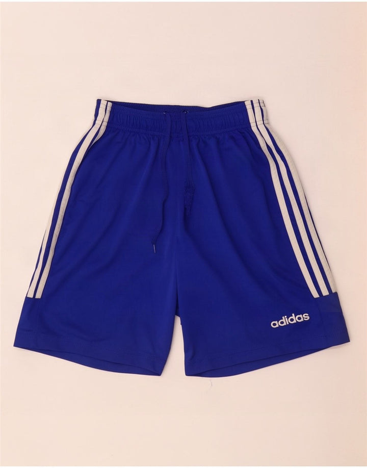 Adidas Short de sport Climalite pour homme Petit Bleu Polyester