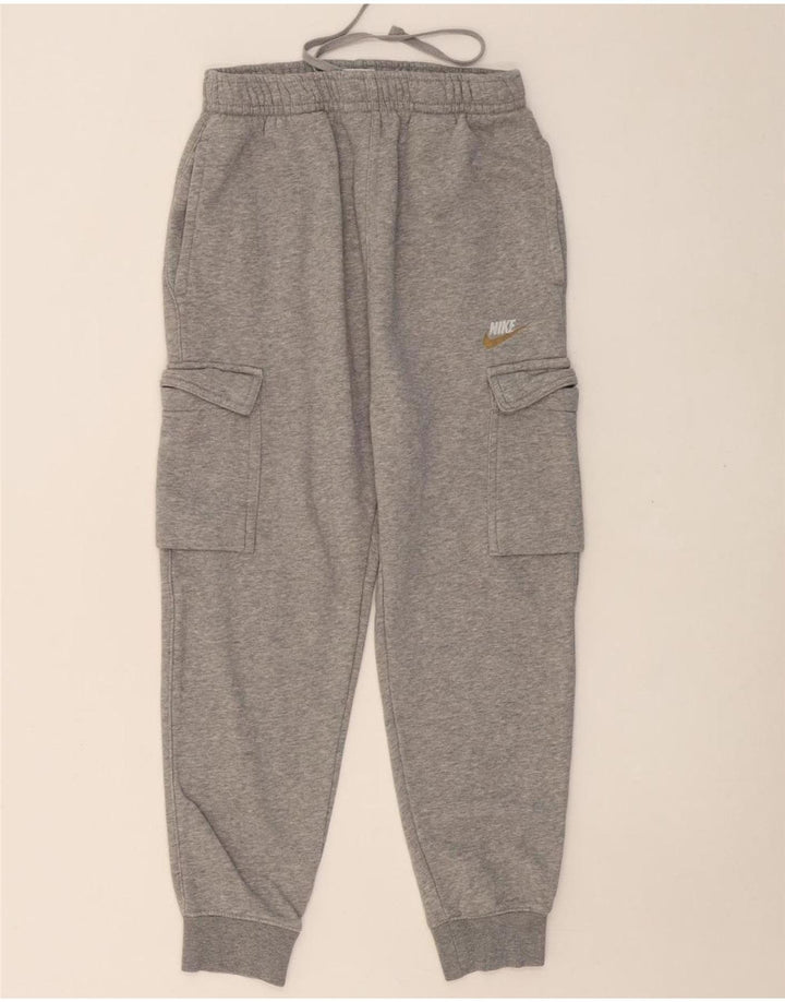 NIKE Pantalon de survêtement cargo pour femme Joggers UK 10 Petit coton gris