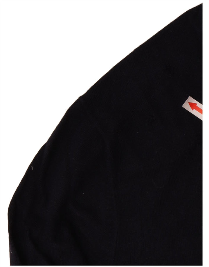 Zara Pull à col rond pour homme Petit Bleu marine