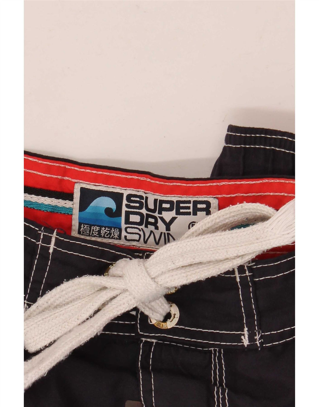 Superdry Short de Bain Graphique Homme Bleu Marine Moyen Polyester