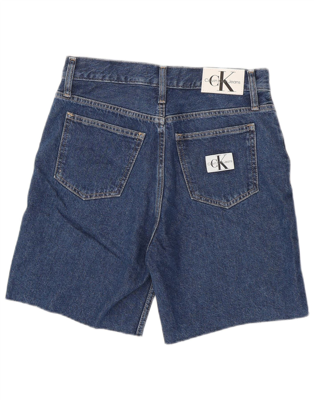 CALVIN KLEIN Short en jean taille mi-haute W27 en coton bleu moyen pour femme