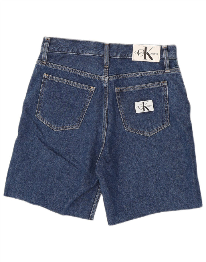 CALVIN KLEIN Short en jean taille mi-haute W27 en coton bleu moyen pour femme