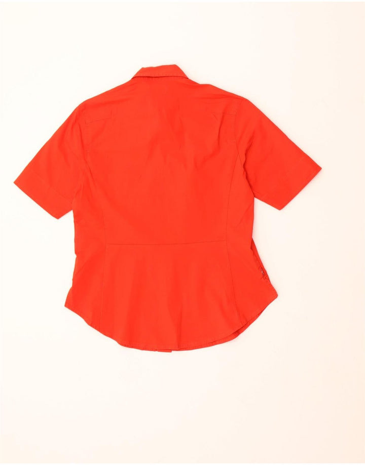 LEVI'S Girls Short Sleeve Shirt 13-14 Years Medium Red Cotton