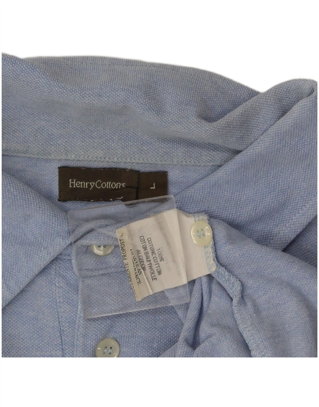 Henry Cottons Polo Homme Grand Bleu Coton
