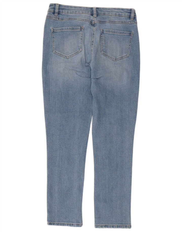 M&Co Jean Slim Femme UK 12 Moyen W32 L27 Bleu Coton