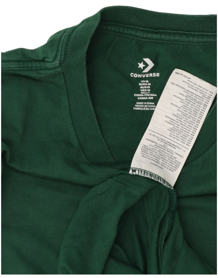 Converse T-Shirt Graphique Homme Vert Moyen Coton